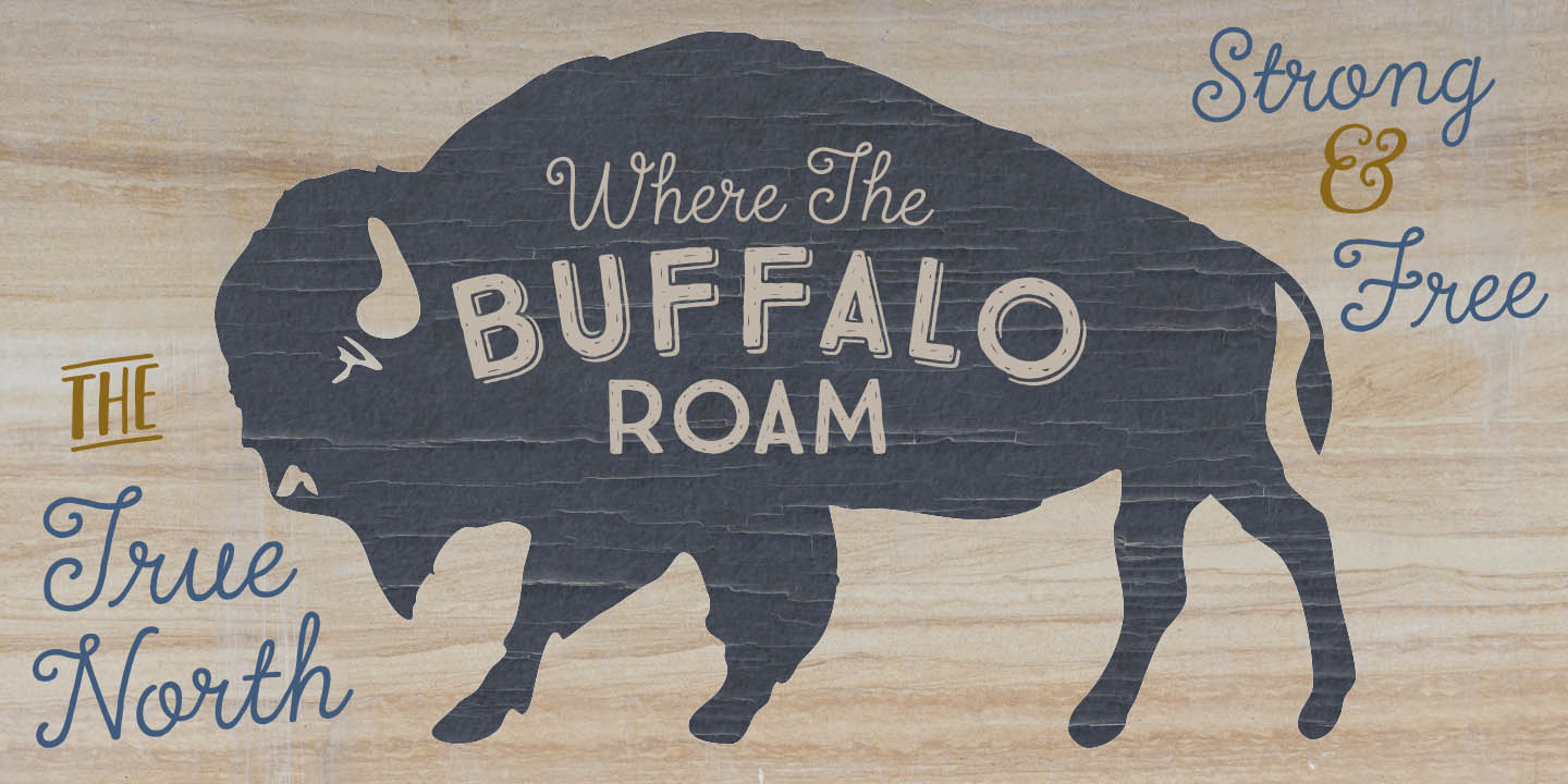 Пример шрифта True North #3